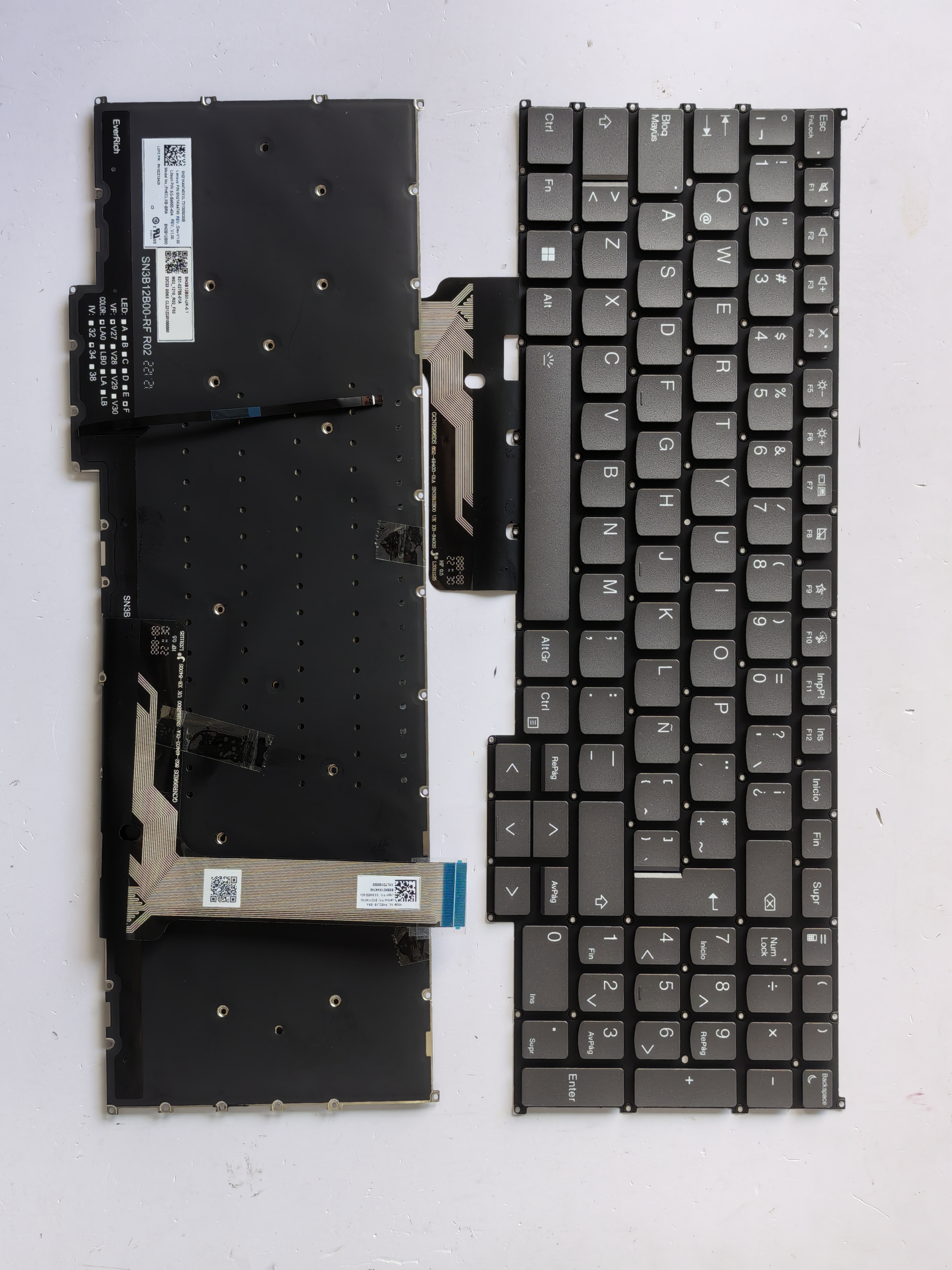 Picture of New Replacement Laptop Keyboard For LENOVO 16G6/16G7/16P G4 G5 IRH IRLThinkbook16+16p Grey Backlit LA Layout